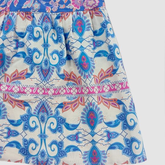 Smocked Off-Shoulder Printed Top and Skirt Set - Picture 9 of 10